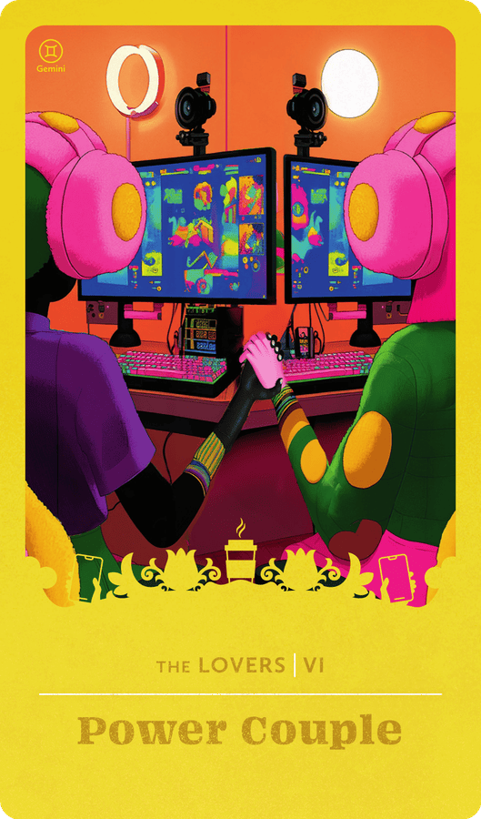 Power Couple — The Lovers (Gen Z Tarot)