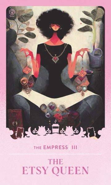 The Etsy Queen tarot card