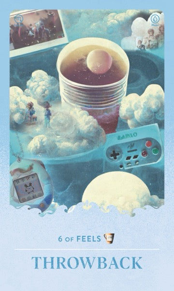 Throwback tarot card