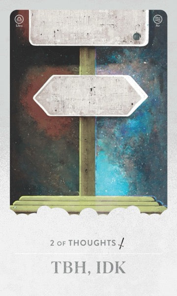 TBH, IDK tarot card