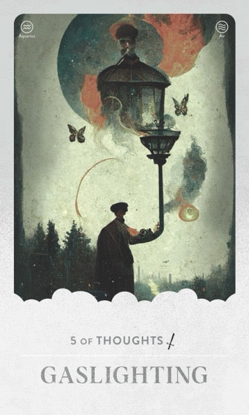 Gaslighting tarot card