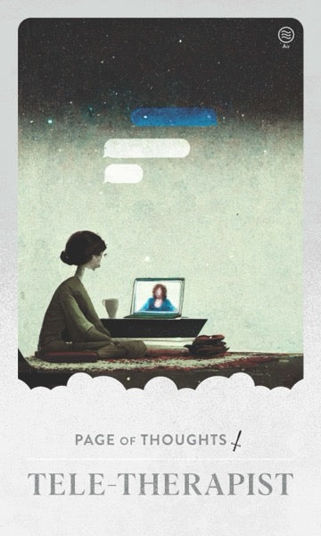 Tele-therapist tarot card