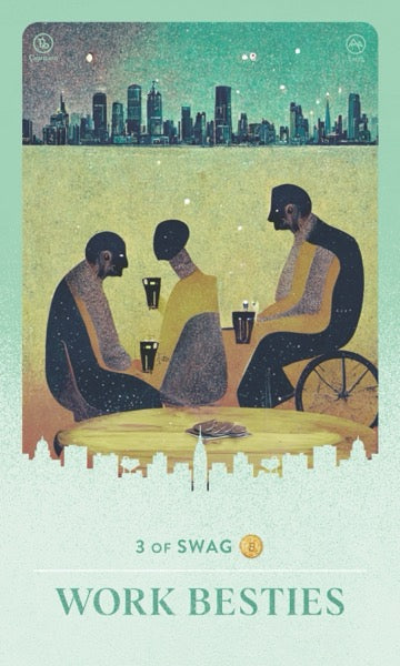 Work Besties tarot card